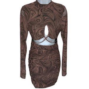Rebellious Cut Out Swirl Dress NWT